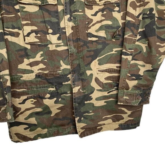 Dance & Marvel Green Camo Zippered Utility Jacket w/Pockets Small oversized - Picture 5 of 10